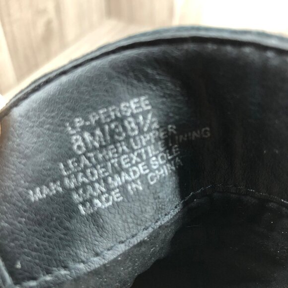 Lucky Brand Ankle Boots Womens 8M Persee Black Leather Zip Lace Up Booties - Picture 11 of 11
